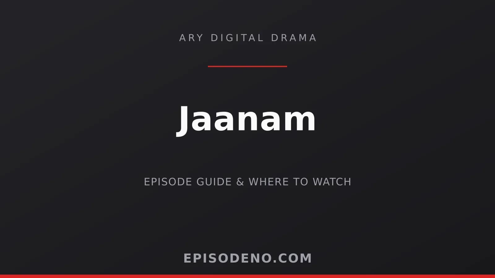 Jaanam ARY Digital drama banner
